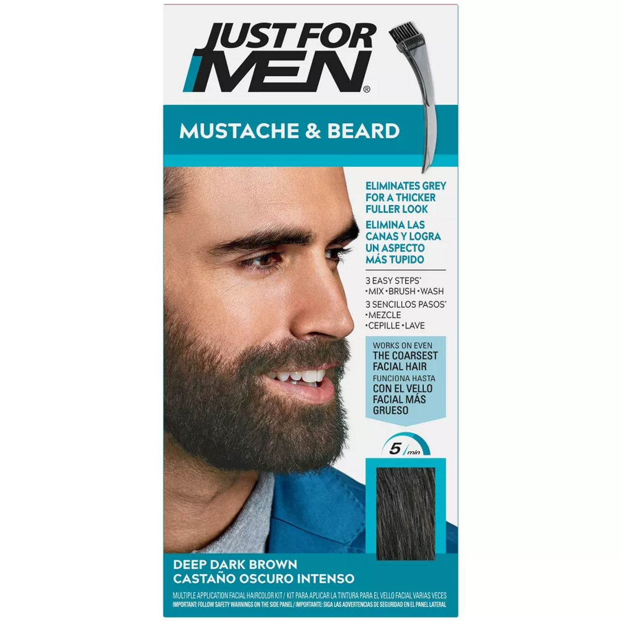 Just For Men Mustache & Beard, Beard Deep Dark Brown, M-46
